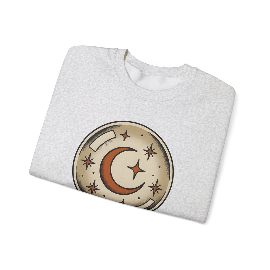 Clairvoyance Sphere Sweatshirt Halloween Magic Gift Women Classic Sweatshirt Crystal Ball Sweatshirt Horror Fan Vintage Sweatshirt Magical Graphic Line Art