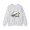 Kitten Read Sweatshirt Cat Reader Gift Women Retro Sweatshirt Kitten Sweatshirt Cat Fan Vintage Sweatshirt Bookworm Graphic Sketch Spectacles Sweatshirt