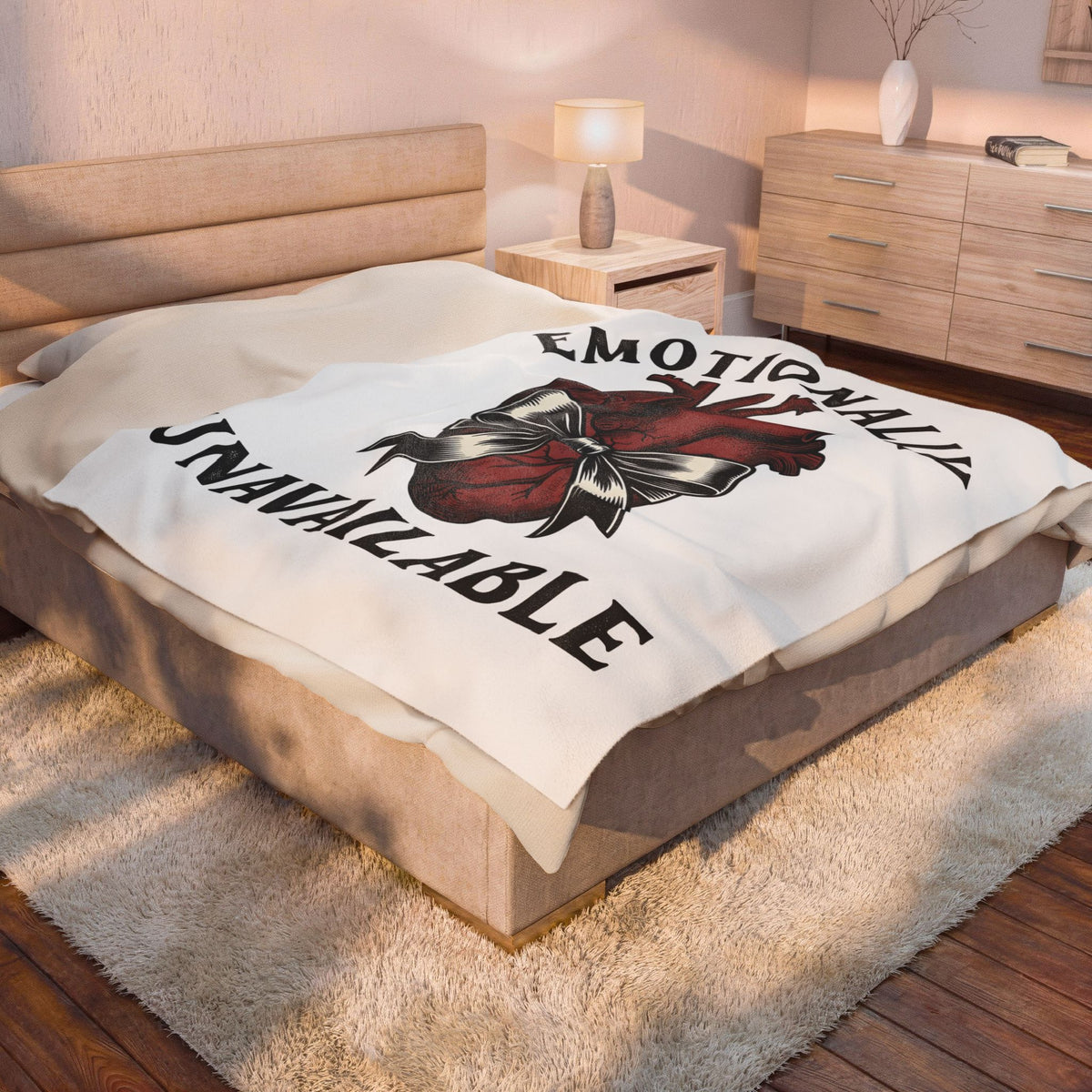 Anatomical Heart Blanket Halloween Dark Humor Gift Women Gothic Blanket Heart Blanket Horror Fan Macabre Blanket Sarcastic Graphic Vintage Bow