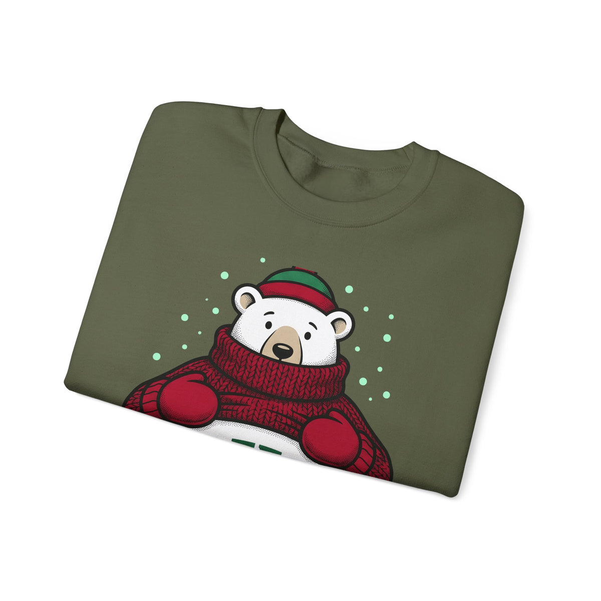 Polar Bear Sweater Sweatshirt Christmas Animal Gift Women Cartoon Sweatshirt Ursa Sweatshirt Xmas Fan Toon Sweatshirt Wildlife Graphic Vintage Winter Hat