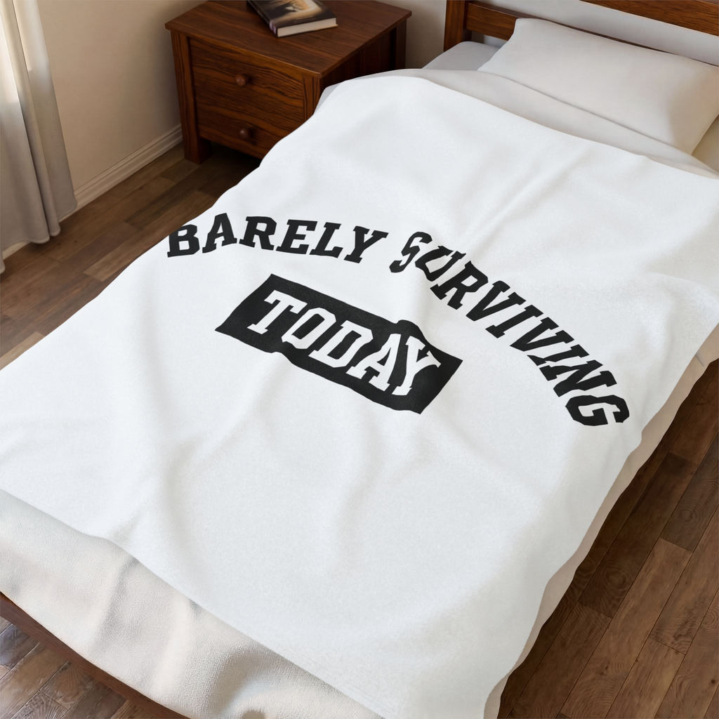 Positive Saying Blanket Mom Health Gift Women Script Lettering Blanket Inspirational Blanket Mother Enthusiast Calligraphy Blanket Wellness Graphic