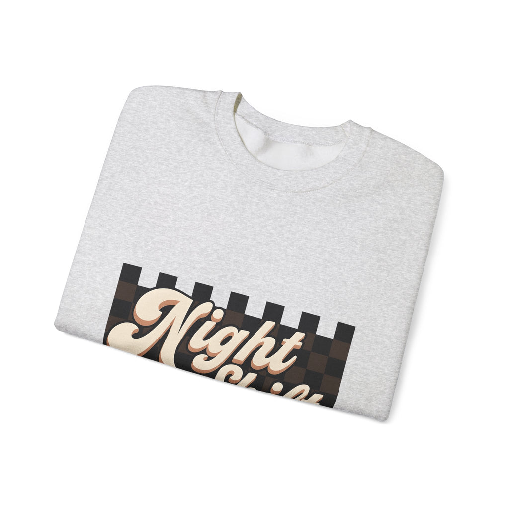 Vintage Checkered Sweatshirt Nurses Job Gift Women Retro Sweatshirt Plaid Sweatshirt Nurse Enthusiast Vintage Sweatshirt Career Graphic Groovy Large Text