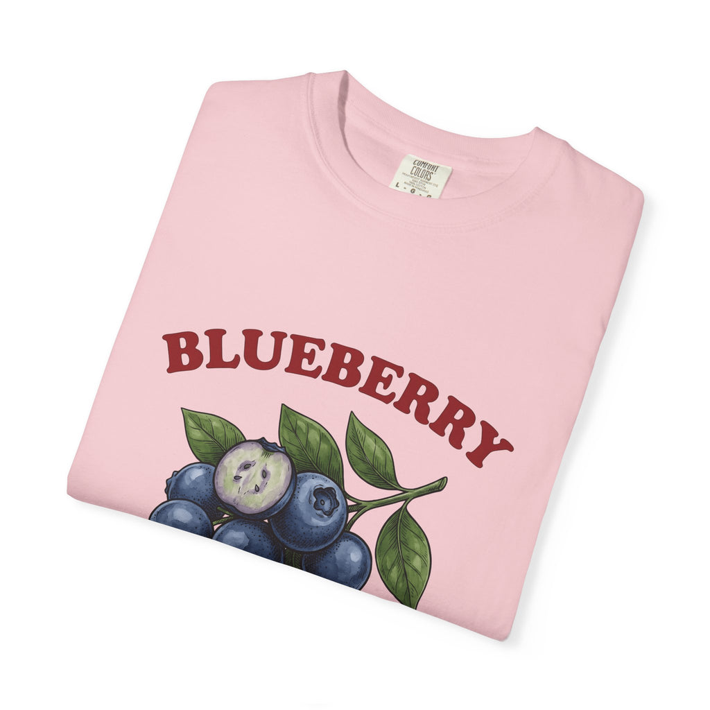 Blueberry Sprig T-Shirt Fruit Cooking Gift Women Sketch T-Shirt Blueberries T-Shirt Fruit Fan Drawing Design Line Art Greenery T-Shirt