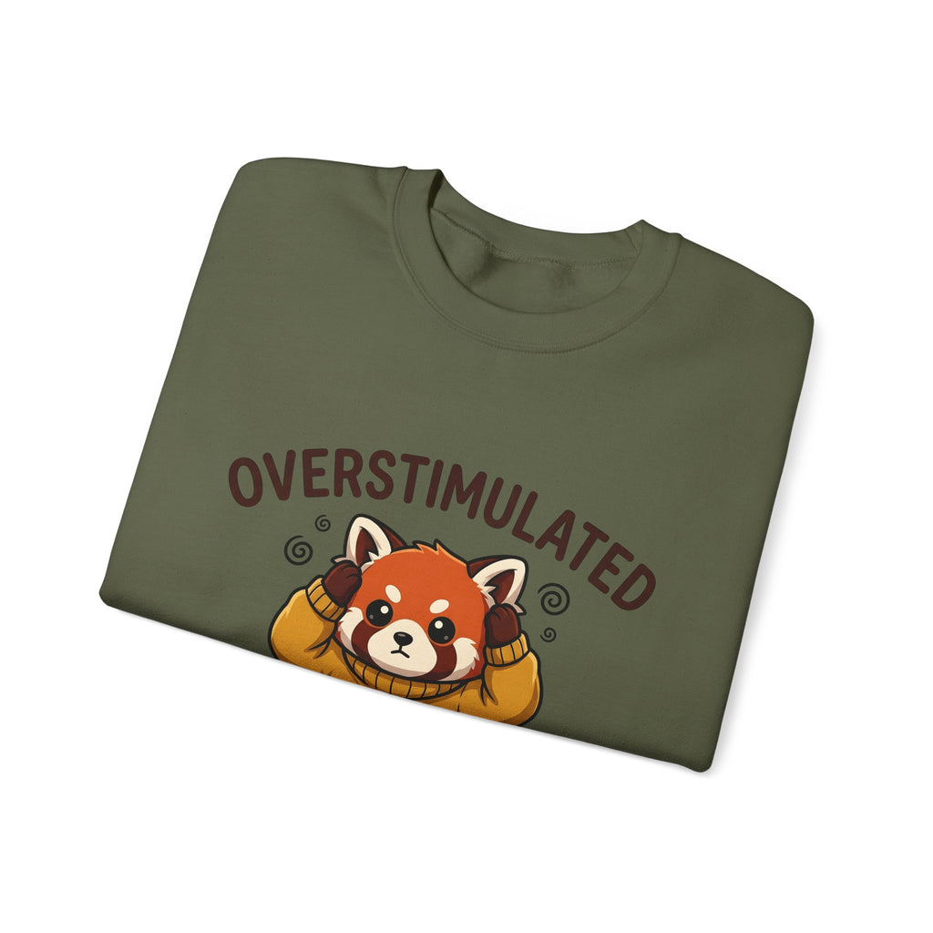 Red Panda Sweatshirt Moms Anxiety Gift Women Kawaii Sweatshirt Panda Sweatshirt Motherhood Fan Mental Health Graphic Sweatshirt Cartoon Sweater Sweatshirt