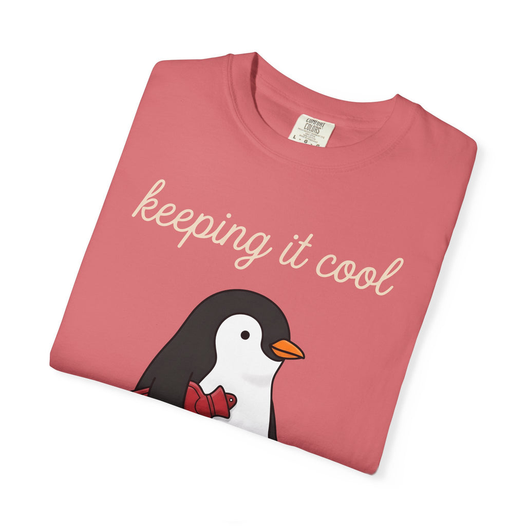 Penguin Nurse T-Shirt Nurse Wildlife Gift Women Comic T-Shirt Penguin T-Shirt Nursing Enthusiast Cartoon T-Shirt Wildlife Graphic Simple