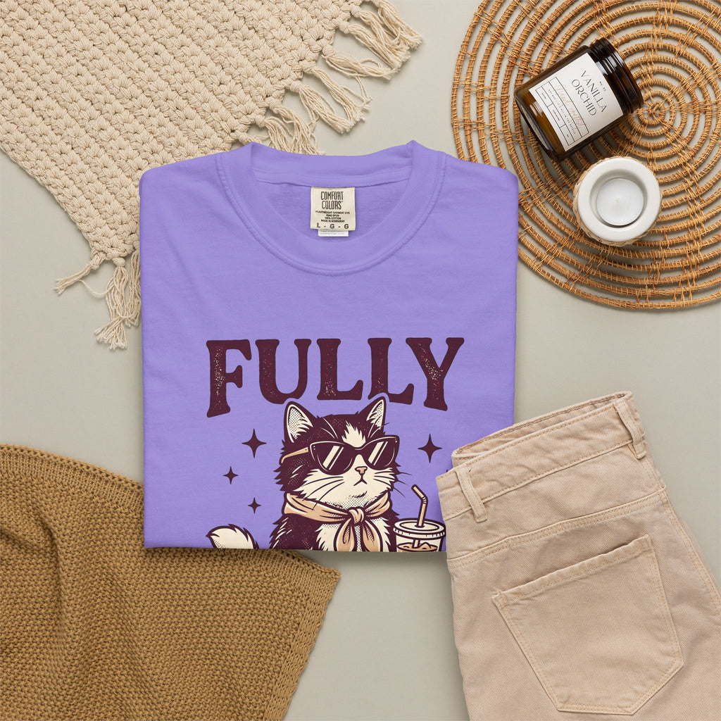 Cat Eyeglasses T-Shirt Funny Critter Gift Women Throwback T-Shirt Cat Glasses T-Shirt Humor Fan Vintage T-Shirt Animal Graphic Line Art Iced Mocha