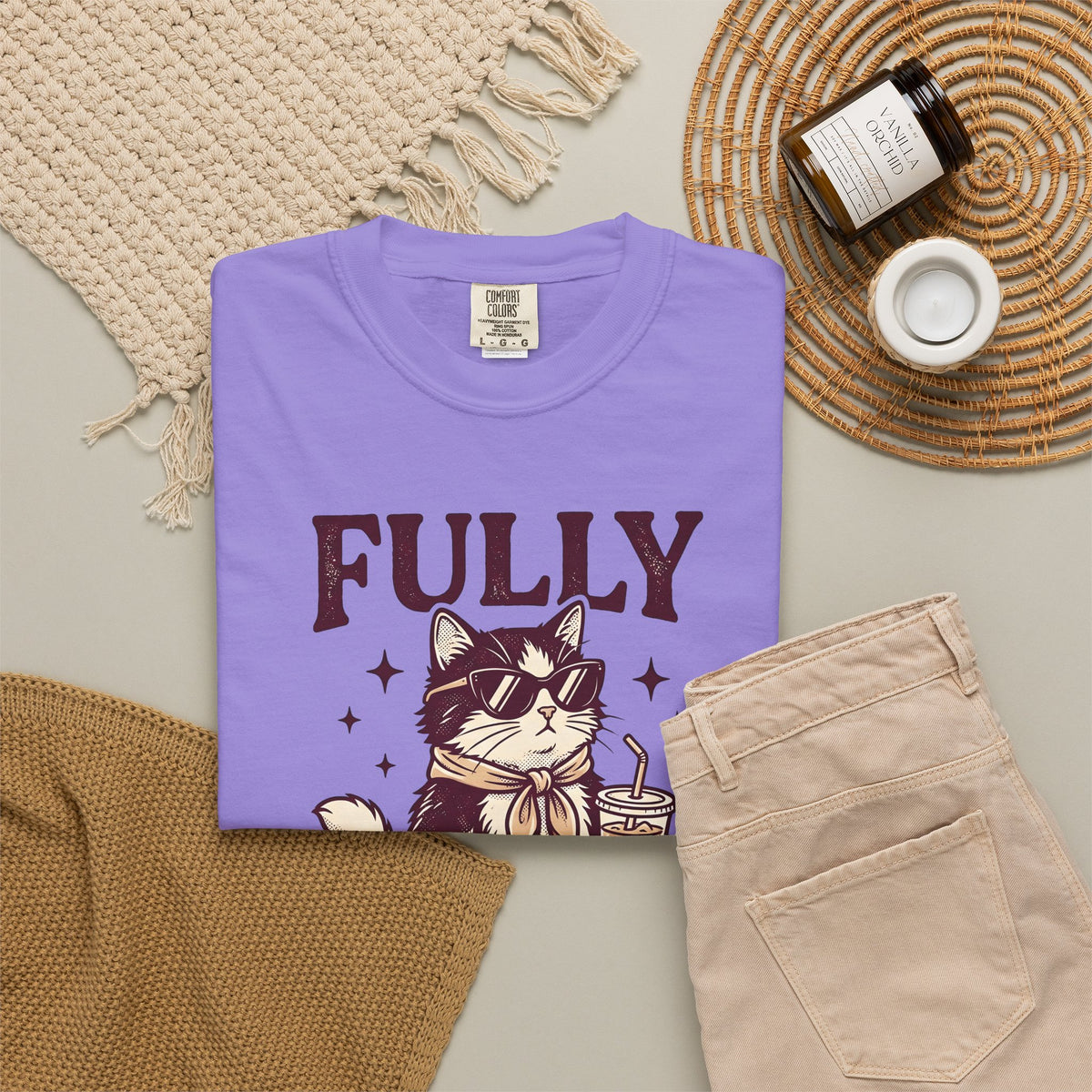 Cat Eyeglasses T-Shirt Funny Critter Gift Women Throwback T-Shirt Cat Glasses T-Shirt Humor Fan Vintage T-Shirt Animal Graphic Line Art Iced Mocha