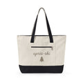 Pine Tree Holiday Freeze Gift Basic Evergreen Christmas Fan Simple Frost Trendy Tote Bag