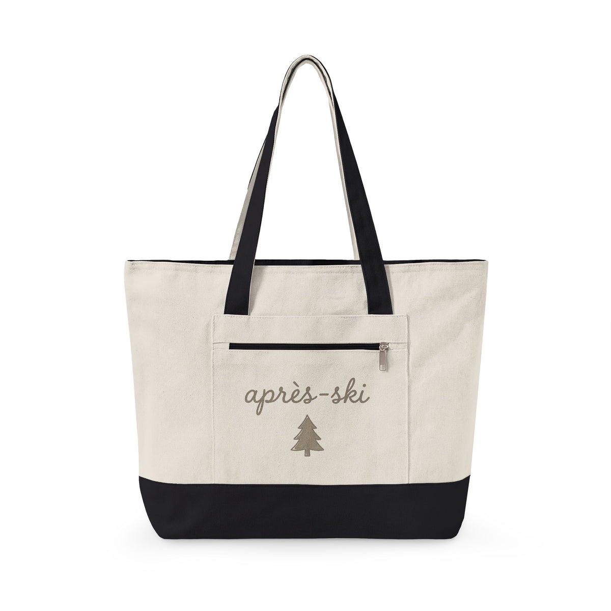 Pine Tree Holiday Freeze Gift Basic Evergreen Christmas Fan Simple Frost Trendy Tote Bag