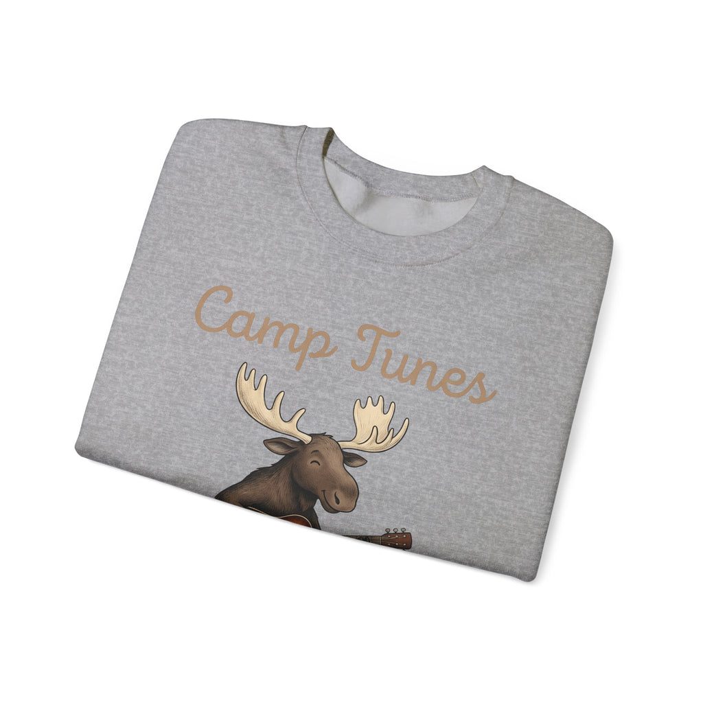 Moose Guitar Sweatshirt Camping Music Gift Women Cute Sweatshirt Guitar Sweatshirt Camper Fan Adorable Sweatshirt Music Graphic Hand Drawn Lantern Sweatshirt