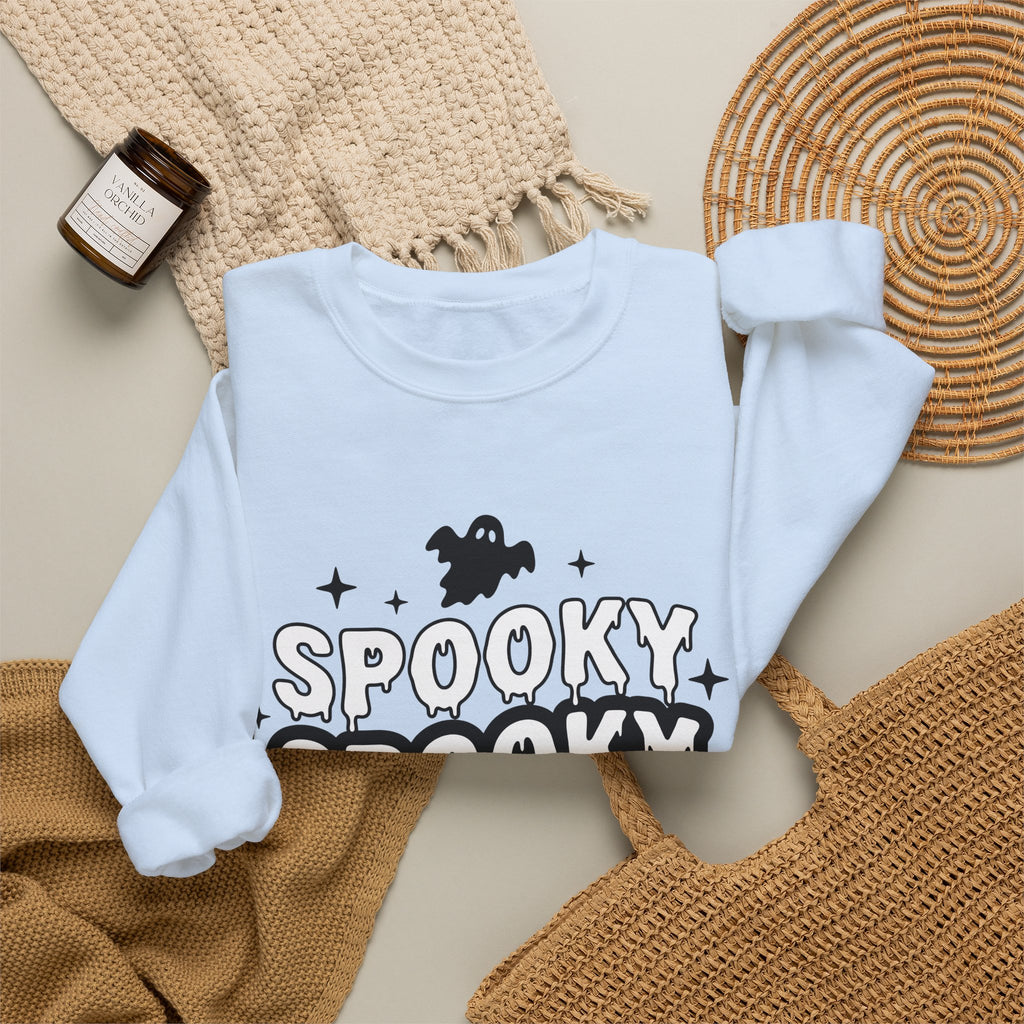 Spirit Design Sweatshirt Halloween Thriller Gift Women Modern Sweatshirt Spirituality Sweatshirt Horror Fan Abstract Sweatshirt Suspense Graphic Vintage Web