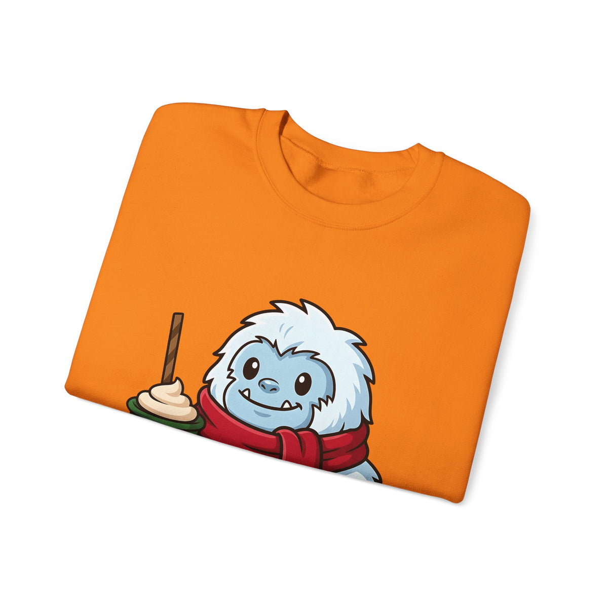 Abominable Snowman Christmas Holiday Gift Comic Yeti Xmas Fan Cartoon Holiday Chibi Sweatshirt