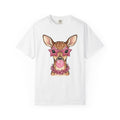 Buck T-Shirt Moms Creature Gift Women Ink T-Shirt Deer T-Shirt Mother Fan Tattoo T-Shirt Beast Graphic Fantasy Petals T-Shirt
