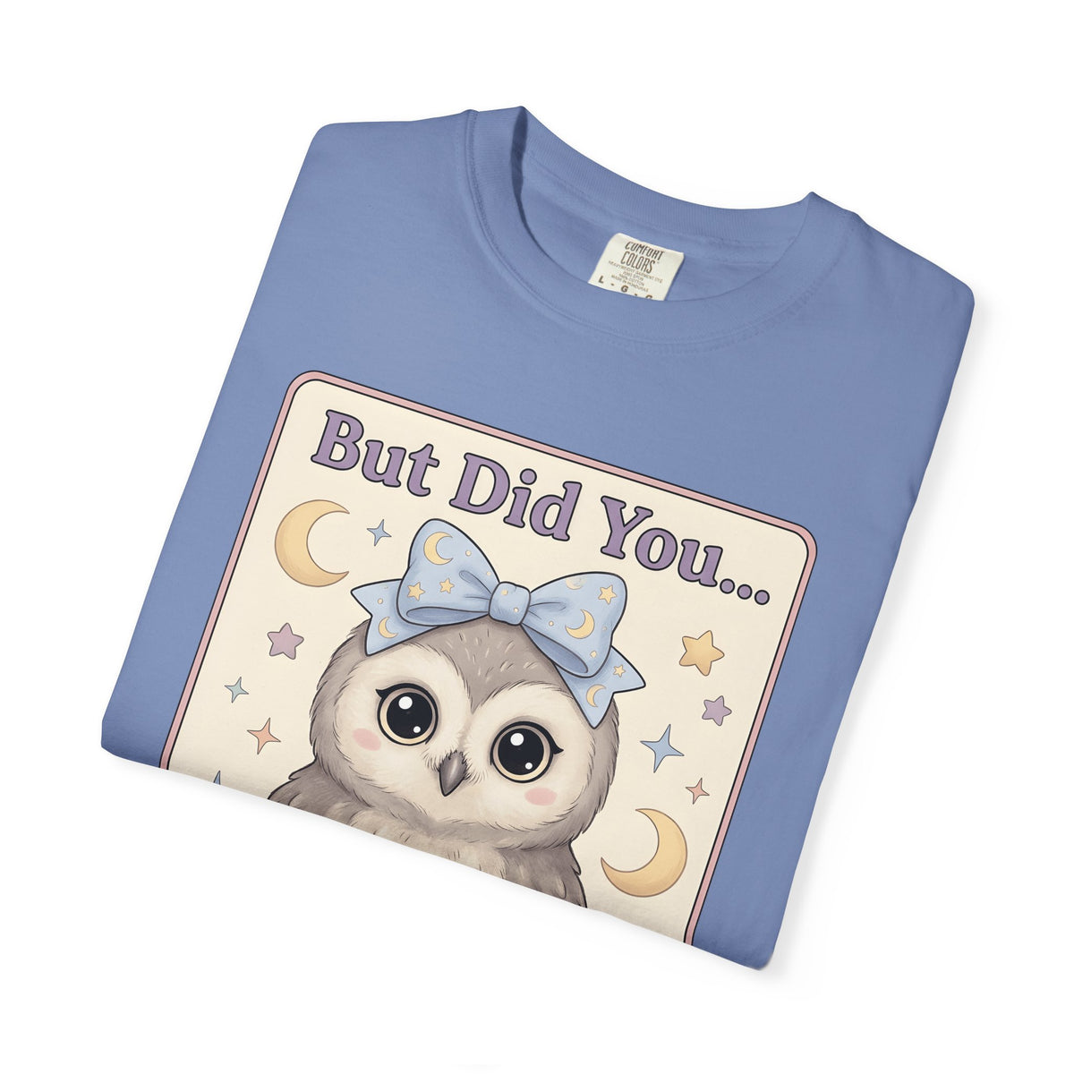 Owl Bow T-Shirt Teachers School Gift Women Kawaii T-Shirt Owl T-Shirt Educator Enthusiast Cute T-Shirt Classroom Graphic Pastel Laptop T-Shirt