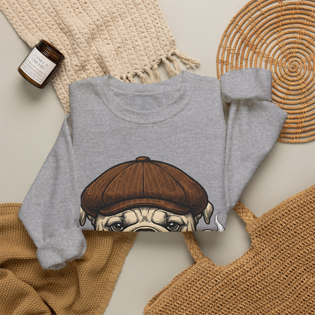 Bulldog Head Sweatshirt Dog Creatures Gift Women Old School Sweatshirt Bulldog Sweatshirt Dog Fan Bulldog Graphic Sweatshirt Vintage Illustration Animal
