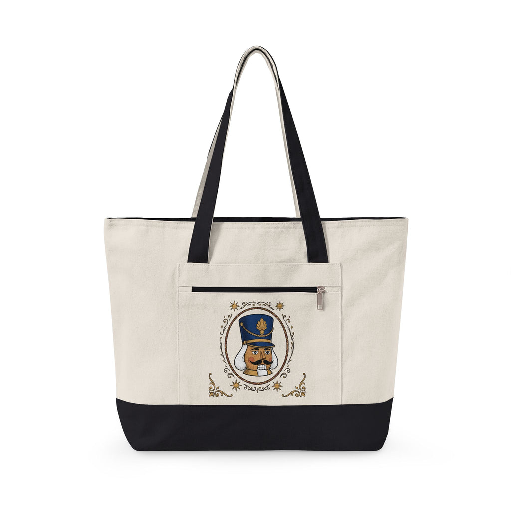 Nutcracker Mask Tote Bag Christmas Celebration Gift Women Antique Tote Bag Nutcracker Tote Bag Xmas Fan Vintage Tote Bag Party Graphic Doodle Sparkle