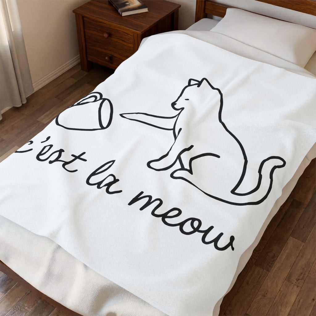 Cat Blanket Cat Joke Gift Women Simple Blanket Kitten Blanket Feline Fan Cat Blanket Humor Graphic Sketch Blanket Blanket