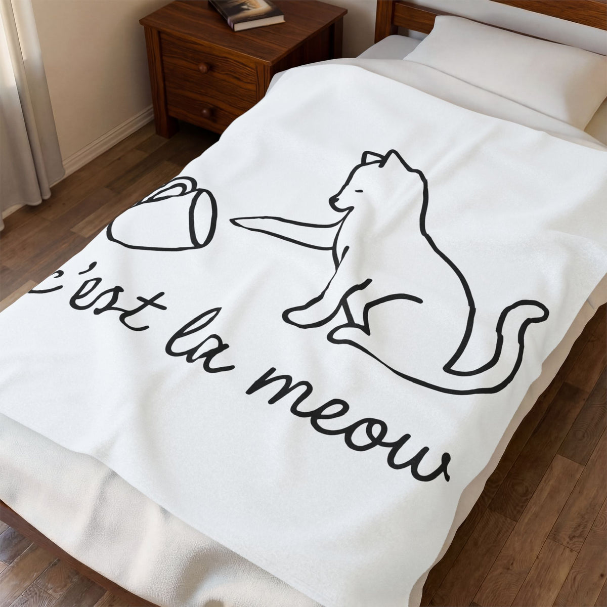 Cat Blanket Cat Joke Gift Women Simple Blanket Kitten Blanket Feline Fan Cat Blanket Humor Graphic Sketch Blanket Blanket