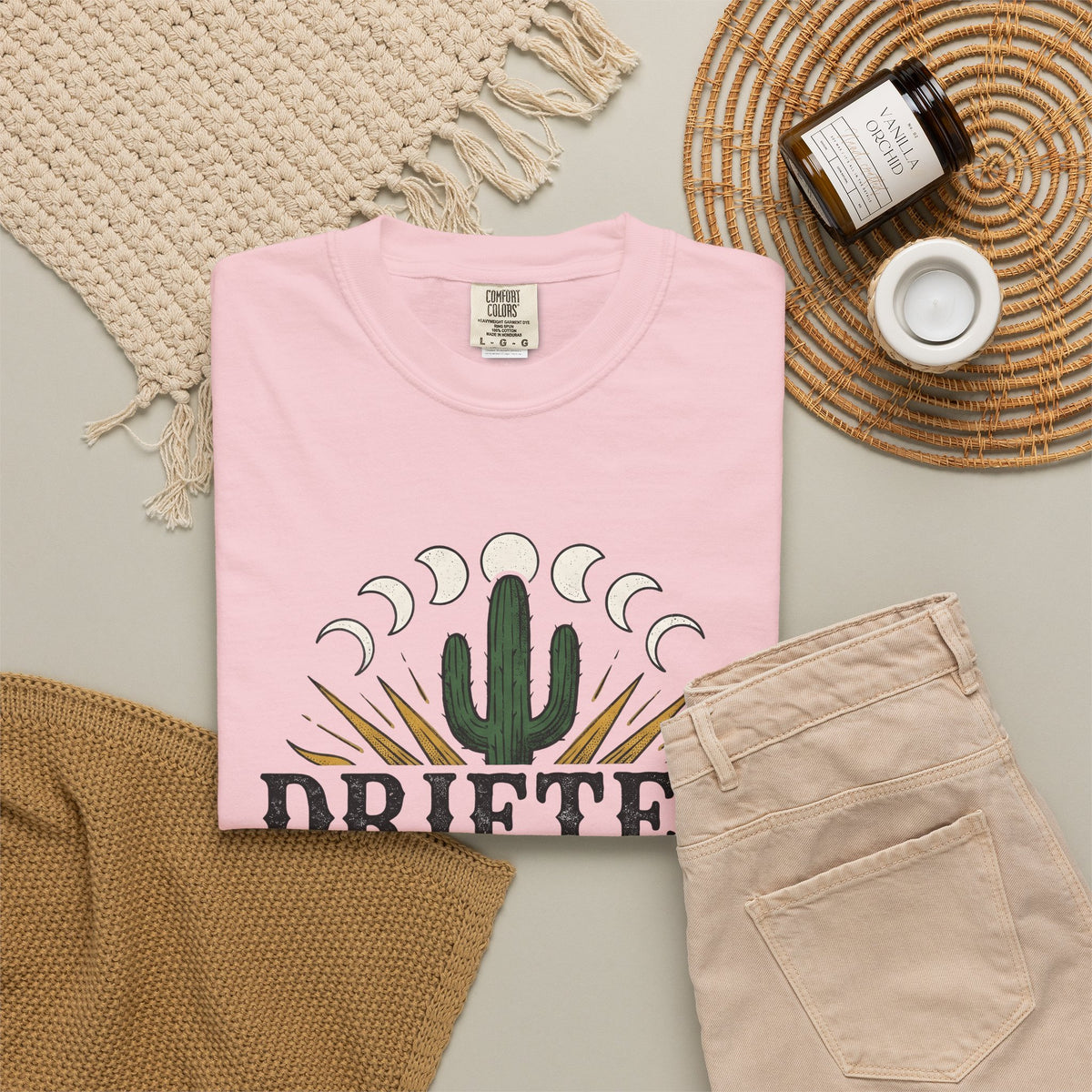 Desert Sun T-Shirt Cowgirl Cowboy Gift Women Southwestern T-Shirt Desert T-Shirt Rodeo Fan Western T-Shirt Ranch Graphic Antique Moon Cycle T-Shirt