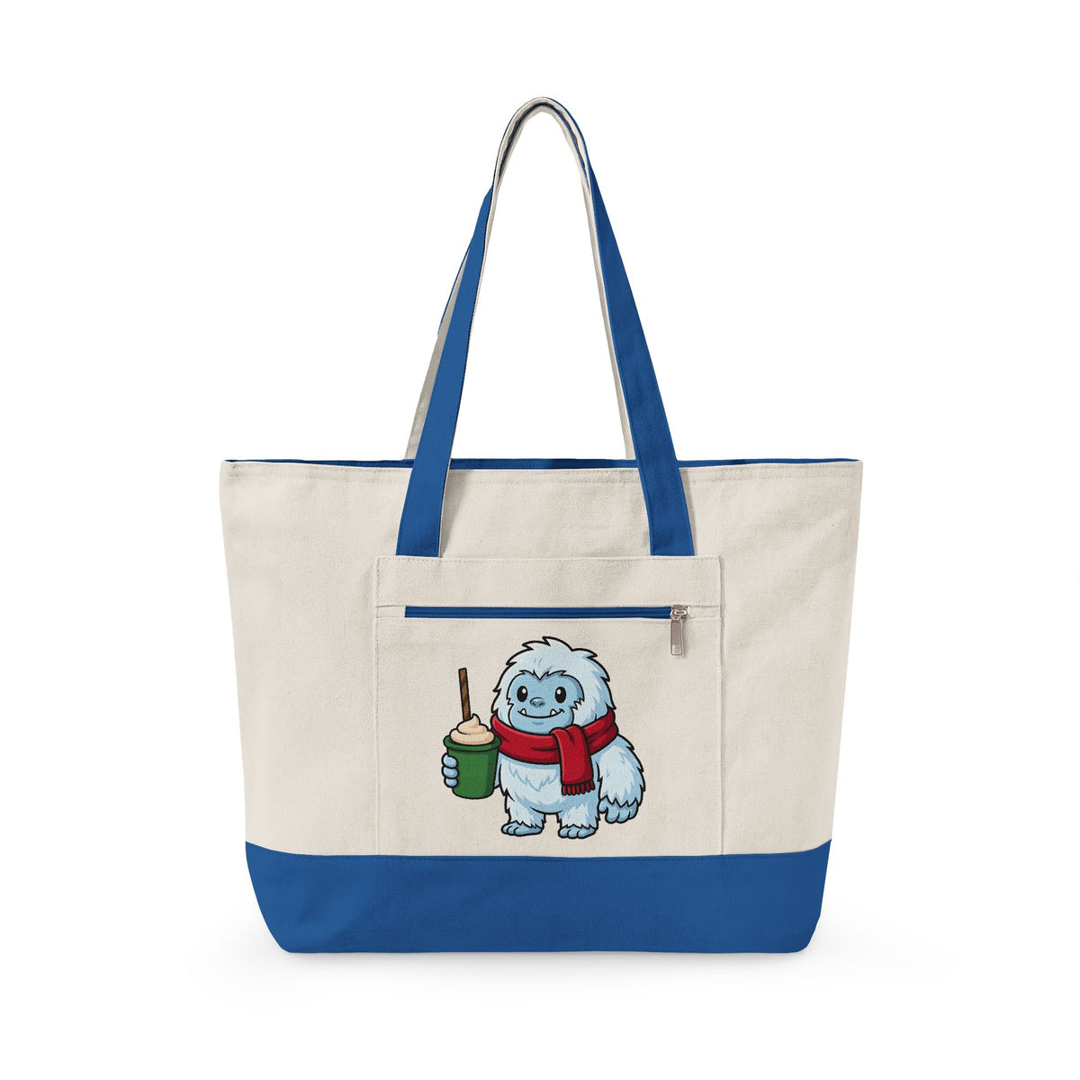 Abominable Snowman Christmas Holiday Gift Comic Yeti Xmas Fan Cartoon Holiday Chibi Tote Bag