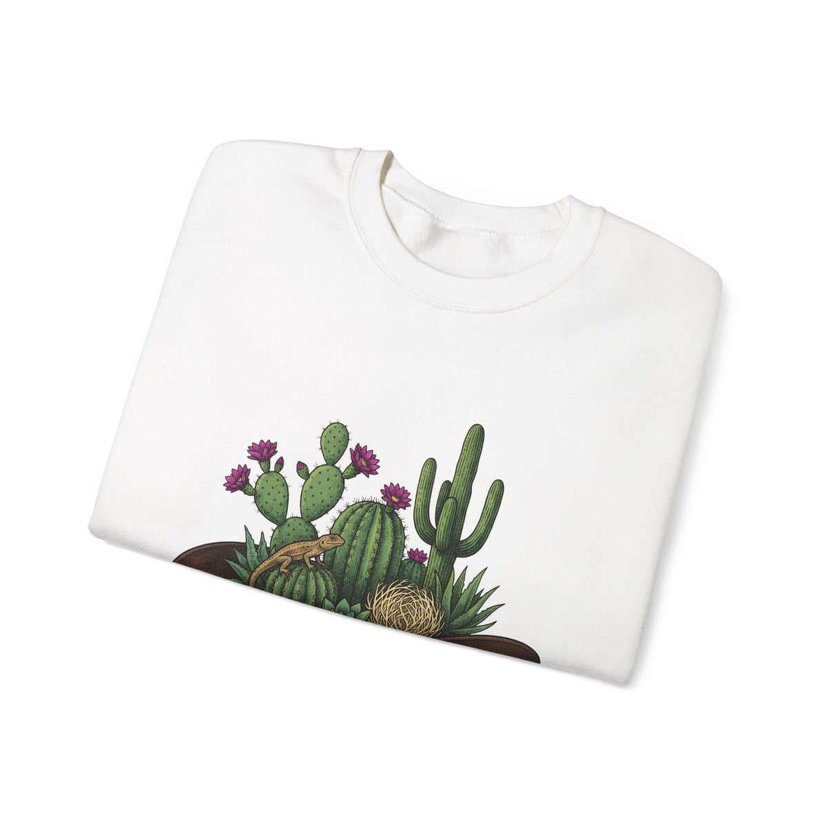 Western Hat Cactus Sweatshirt Cowgirl Cowboy Gift Women Rustic Sweatshirt Saguaro Sweatshirt Rodeo Fan Country Sweatshirt Cowboy Graphic Retro Reptile Sweatshirt