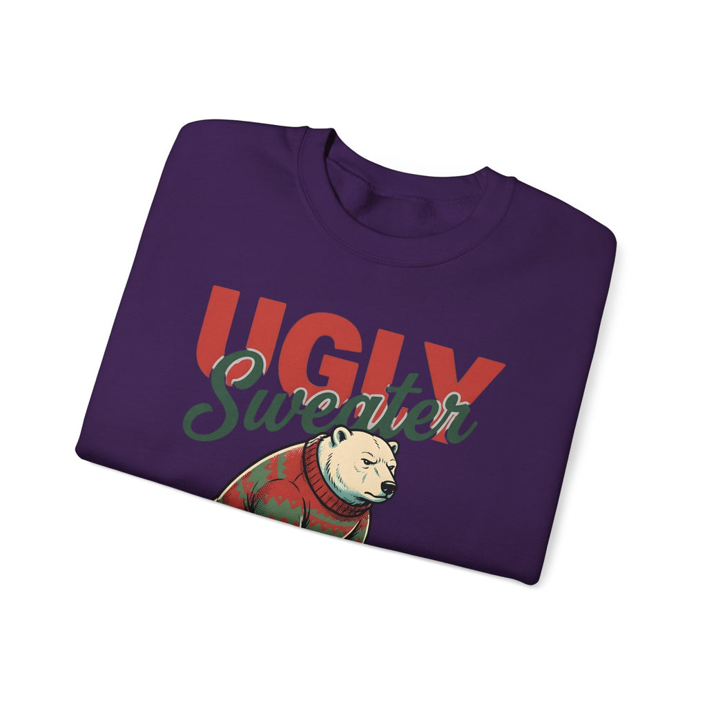 Arctic Bear Sweater Christmas Fauna Gift Nostalgic Polar Bear Xmas Fan Vintage Wildlife Doodle Sweatshirt