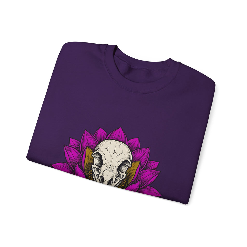 Bird Head Flower Sweatshirt Boho Chic Emo Gift Women Line Art Sweatshirt Floral Head Sweatshirt Hippie Fan Minimalist Sweatshirt Goth Graphic Classic Lotus