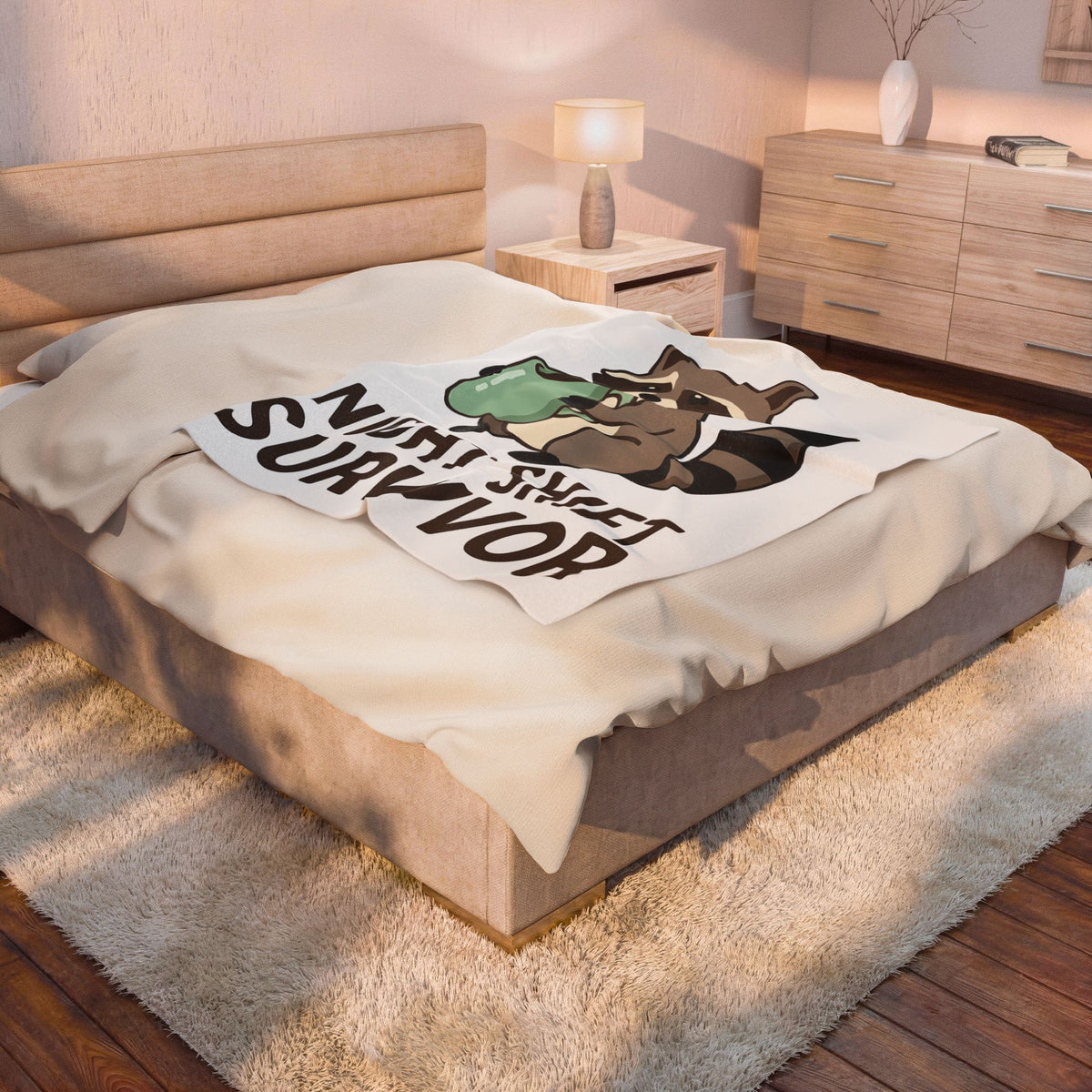 Raccoon Coffee Blanket Nurses Coffee Gift Women Cute Blanket Coffee Blanket Nurse Enthusiast Adorable Blanket Caffeinated Graphic Coffee