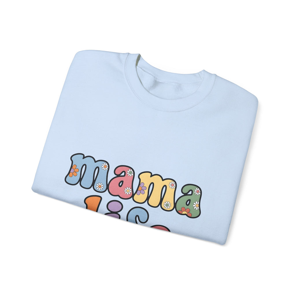 Bloom Typography Sweatshirt Moms Relatives Gift Women Boho Sweatshirt Typography Sweatshirt Motherhood Enthusiast Bohemian Sweatshirt Family Graphic Classic
