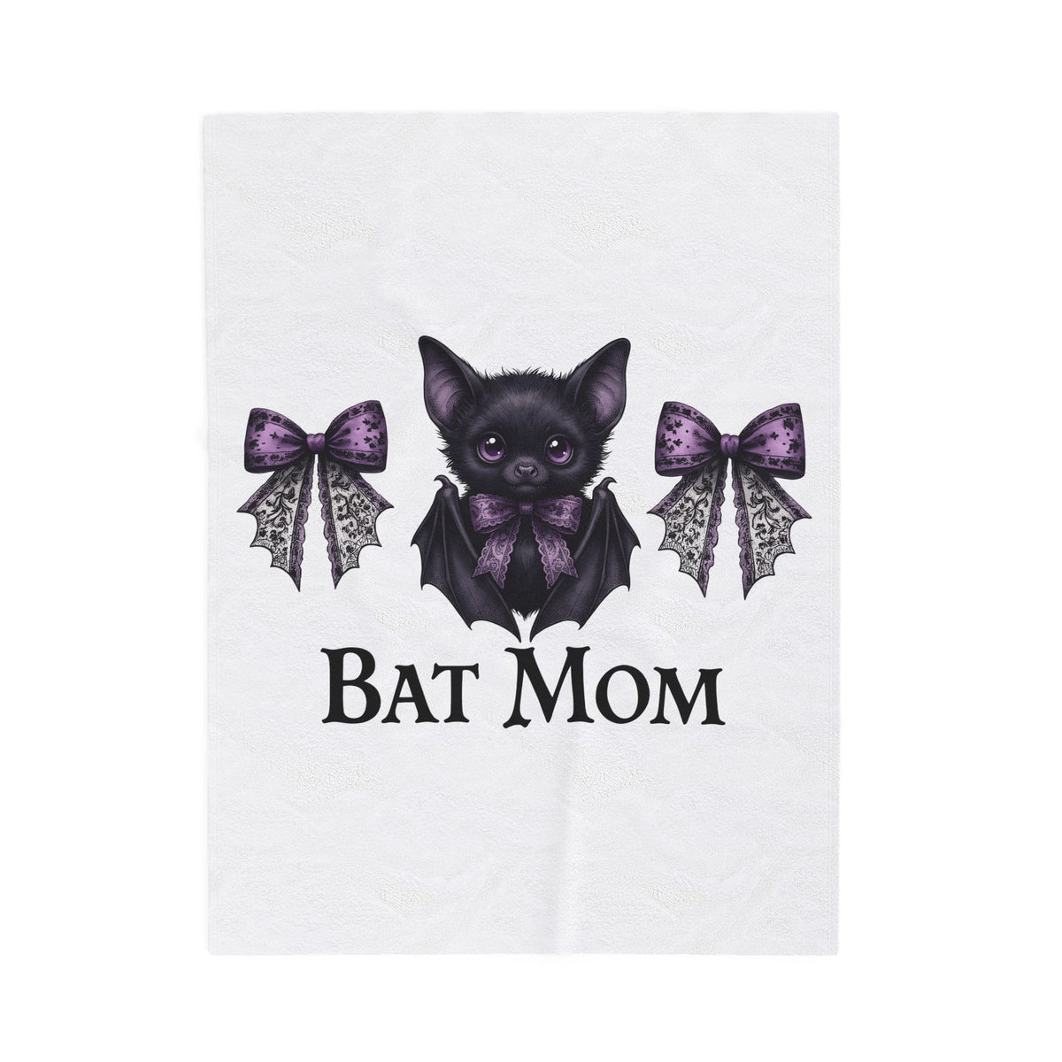 Sweet Bat Halloween Occult Gift Anime Vampire Horror Fan Manga Esoteric Hand Drawn Frill Blanket