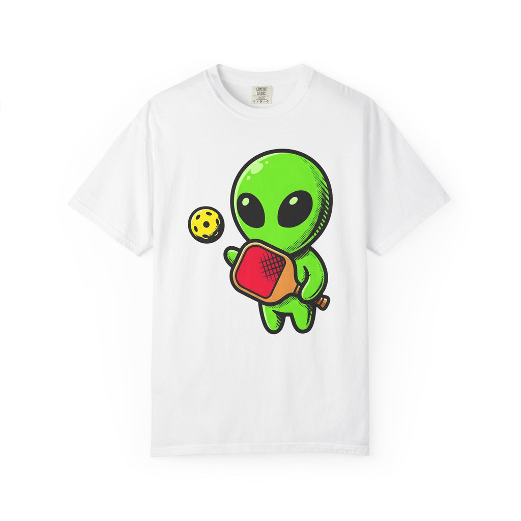 Alien Pickleball T-Shirt Pickleball Humor Gift Women Cute T-Shirt Alien Pickleball T-Shirt Pickleball Fan Kawaii T-Shirt Comedy Graphic Cartoon