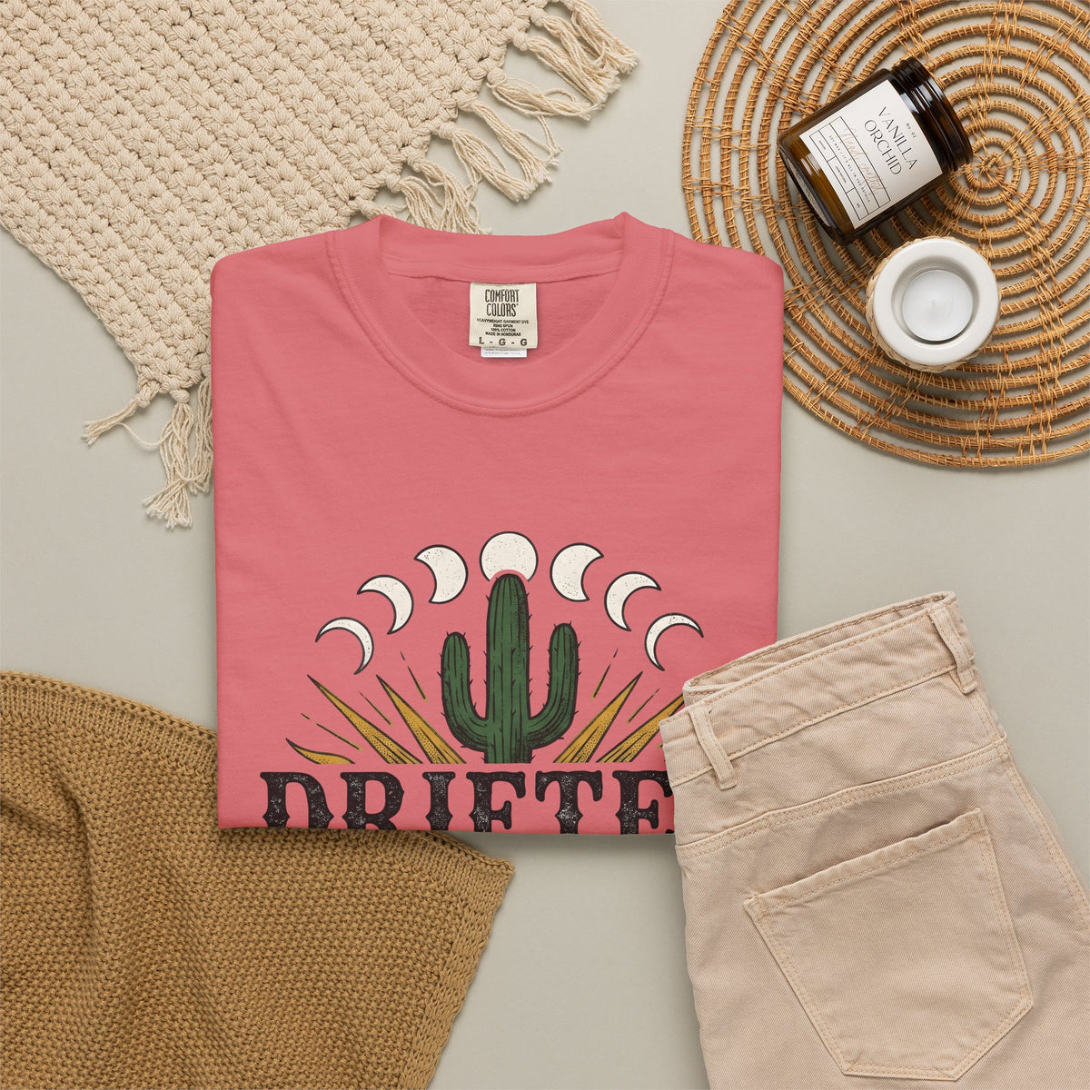 Desert Sun T-Shirt Cowgirl Cowboy Gift Women Southwestern T-Shirt Desert T-Shirt Rodeo Fan Western T-Shirt Ranch Graphic Antique Moon Cycle T-Shirt