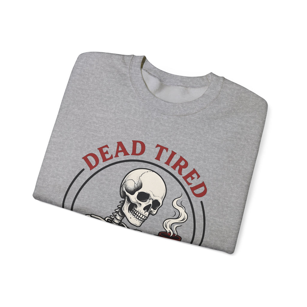 Skeleton Coffee Halloween Coffee Gift Tattoo Skull Coffee Horror Fan Traditional Caffeine Vintage Sweatshirt