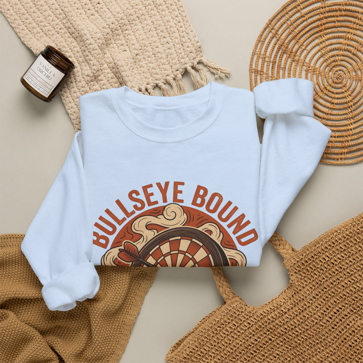 Darts Board Sweatshirt Sports Satire Gift Women Throwback Sweatshirt Dartboard Sweatshirt Athlete Fan Vintage Sweatshirt Parody Graphic Heritage Throwing Dart