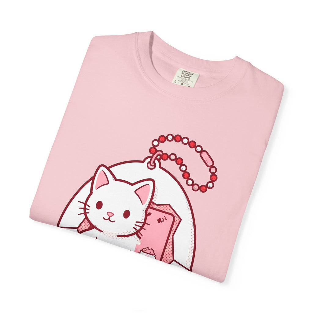 Kitten Virtual Toy T-Shirt Cat Video Games Gift Women Cute T-Shirt Digital Pet T-Shirt Cat Fan Kawaii T-Shirt Gamer Graphic Vintage Charm T-Shirt