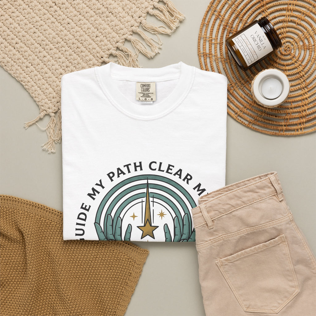 Hands Prism T-Shirt Boho Chic Meditation Gift Women Tribal T-Shirt Prismatic T-Shirt Bohemian Enthusiast Ethnic T-Shirt Mindfulness Graphic Rustic