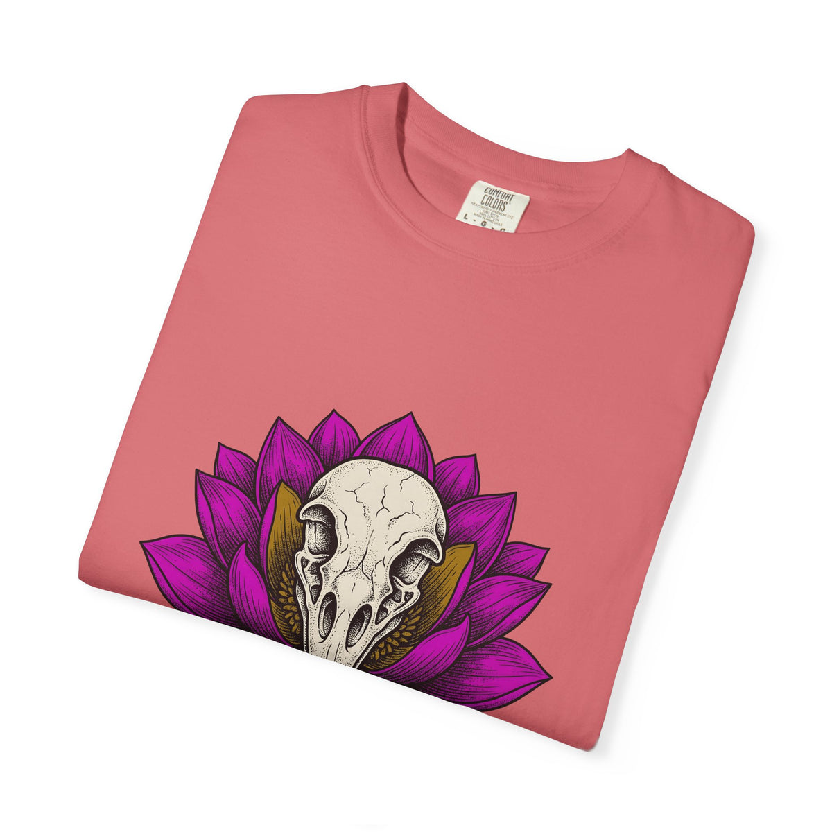 Bird Head Flower T-Shirt Boho Chic Emo Gift Women Line Art T-Shirt Floral Head T-Shirt Hippie Fan Minimalist T-Shirt Goth Graphic Classic Lotus
