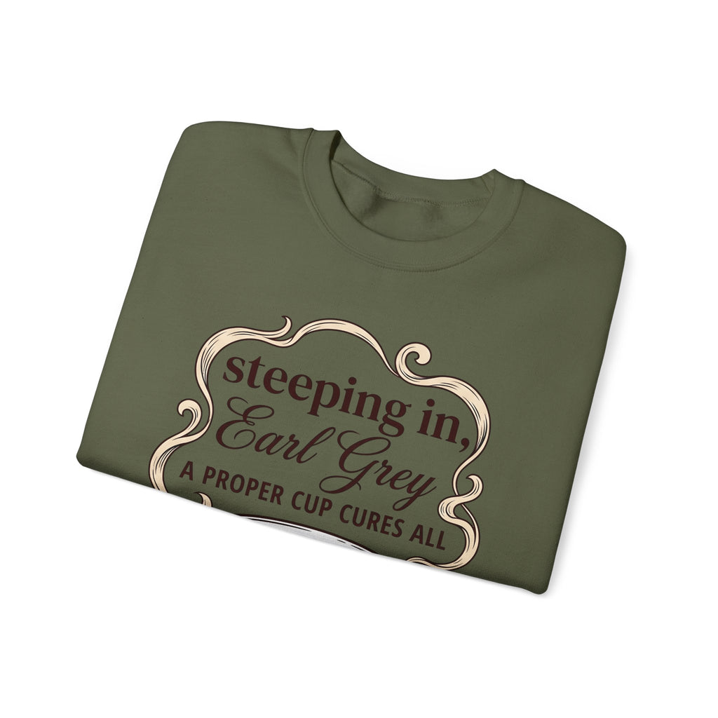 Tea Cup Sweatshirt Tea Plant Gift Women Classic Sweatshirt Teacup Sweatshirt Tea Fan Vintage Sweatshirt Floral Graphic Line Art Steam Sweatshirt
