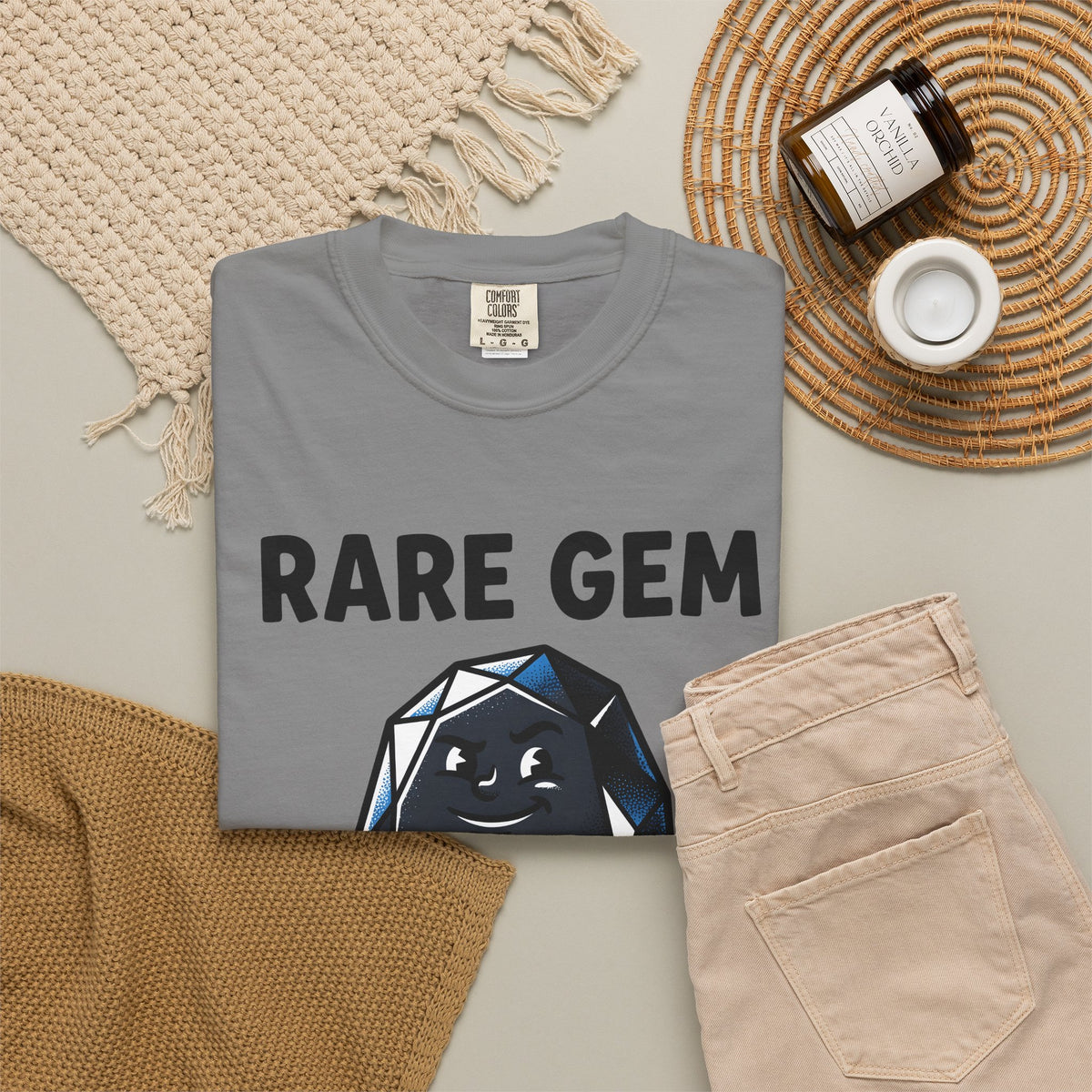 Jewel Icon Christmas Satire Gift Animation Gemstone Xmas Fan Cartoon Parody Classic Crimson Knot T-Shirt