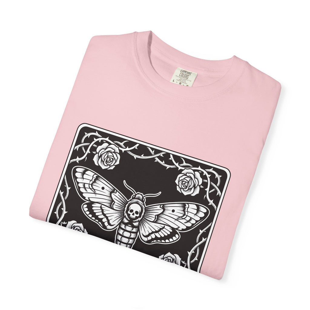 Skull Butterfly T-Shirt Gothic Magic Gift Women Traditional Tattoo T-Shirt Sugar Skull T-Shirt Darkwave Fan Tattooed T-Shirt Mystic Graphic Horror