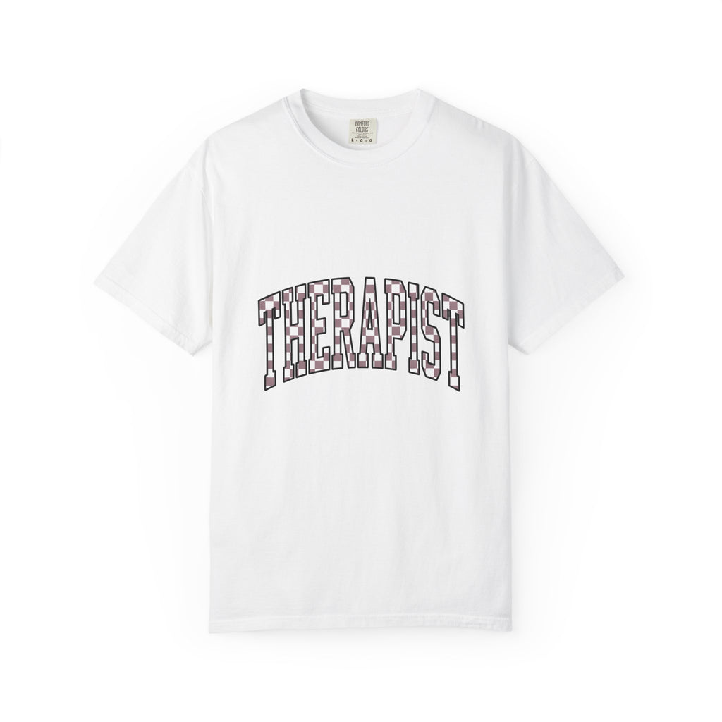 Therapist Phrase T-Shirt Therapist Self Care Gift Women Pop Art T-Shirt Counselor T-Shirt Mental Health Professional Enthusiast Retro T-Shirt