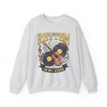 Electric Guitar Records Sweatshirt Music Bouquet Gift Women Free Spirit Sweatshirt Guitar Sweatshirt Music Fan Bohemian Sweatshirt Floral Graphic Old School