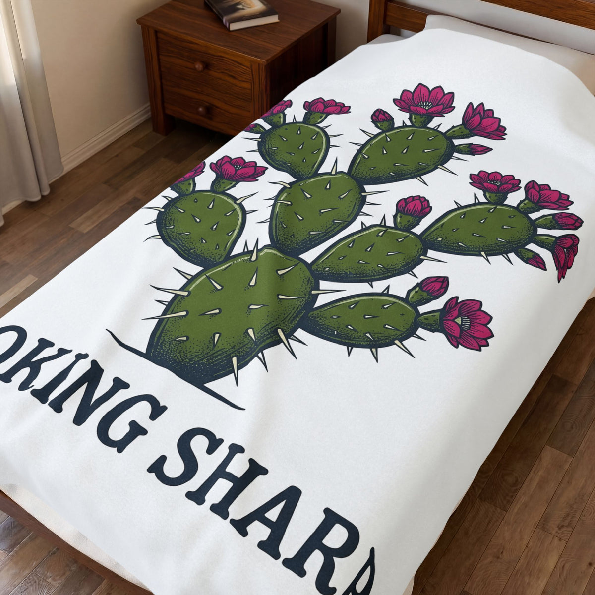 Cactus Graphic Blanket Cowgirl Western Gift Women Bold Blanket Succulent Blanket Rodeo Fan Graphic Blanket Country Graphic Vintage Flower Blanket