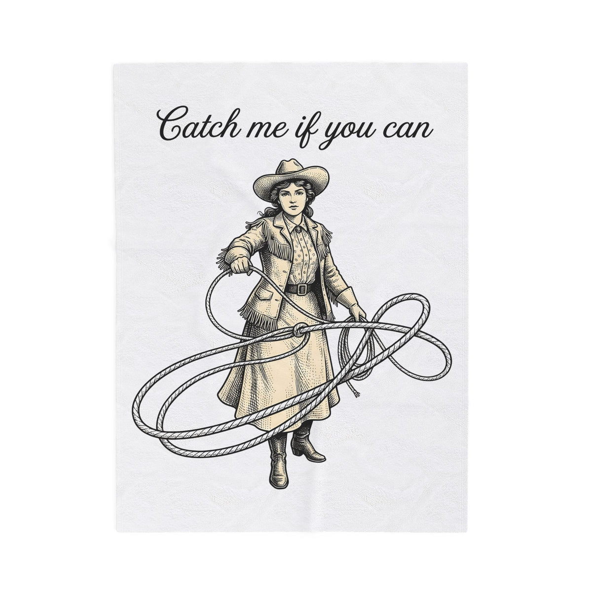 Cowgirl Noose Cowgirl Equestrian Gift Antique Lasso Cowgirl Fan Vintage Horse Rider Pen And Blanket