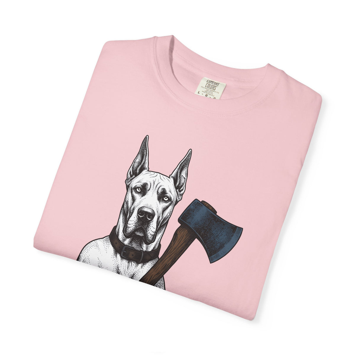 Dane Dog T-Shirt Dog Funny Gift Women Retro T-Shirt Great Dane T-Shirt Dog Fan Hound T-Shirt Humor Graphic Sketch Hatchet T-Shirt