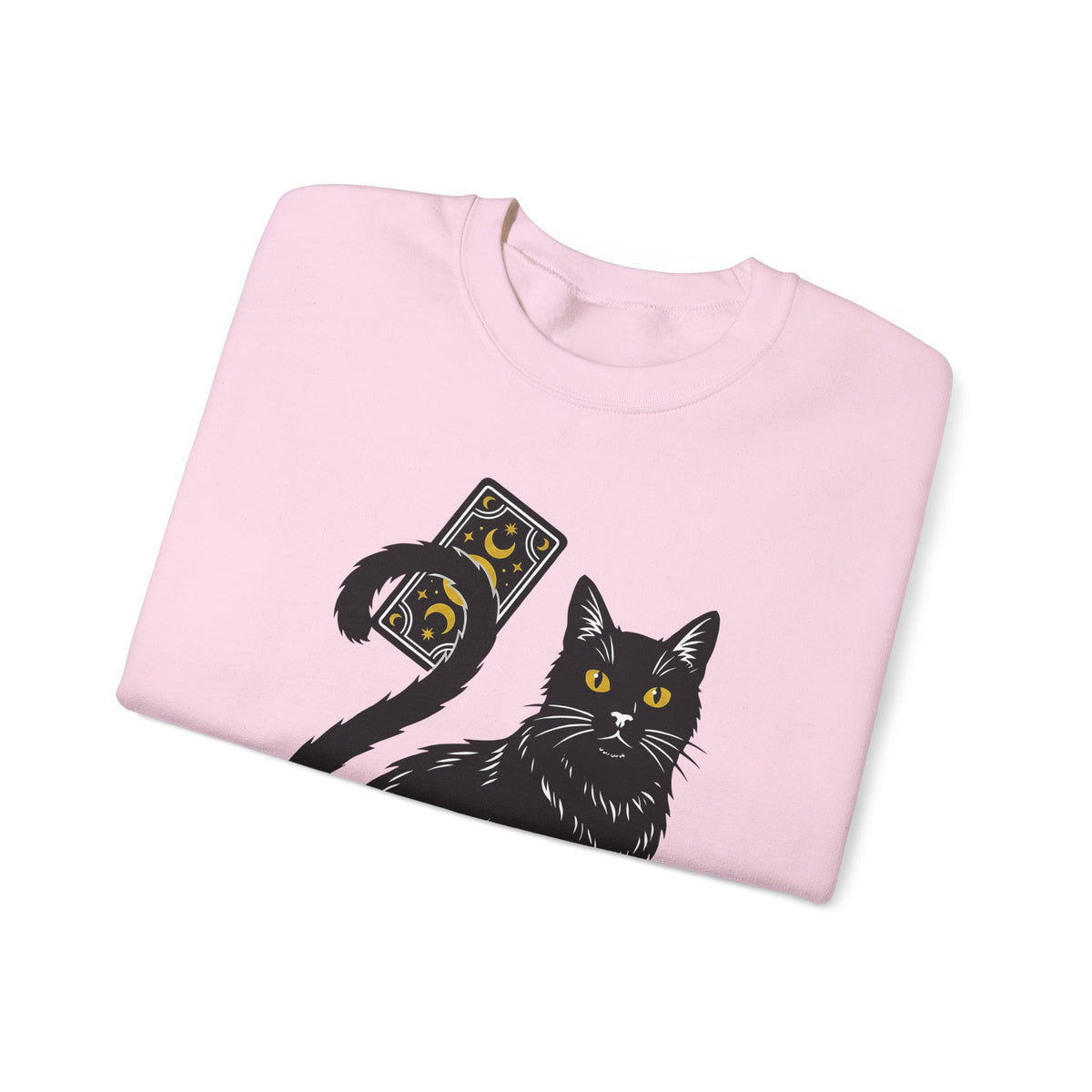Black Cat Sweatshirt Cat Witchcraft Gift Women Mystical Sweatshirt Cat Sweatshirt Feline Fan Occult Graphic Vintage Tarot Card Sweatshirt