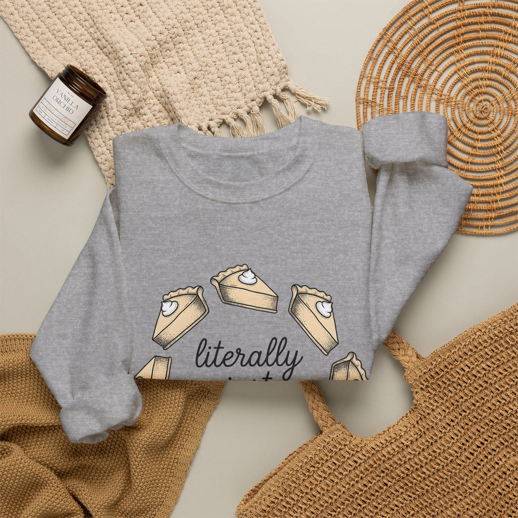 Pie Pieces Holiday Cuisine Gift Sketch Pastry Christmas Fan Hand Drawn Food Retro Cream Sweatshirt