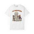 Mummy Halloween Joke Gift Comic Wrap Horror Fan Cartoon Pun Retro Teacup T-Shirt