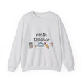 Math Tools Sweatshirt Teacher School Gift Women Cute Sweatshirt Geometry Sweatshirt Educator Enthusiast Adorable Sweatshirt Classroom Graphic Hand Drawn Daisy