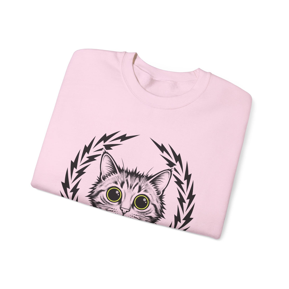 Striped Cat Cat Comedy Gift Modern Tabby Cat Feline Fan Retro Electric Sweatshirt